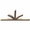 Ekena Millwork Richland Smooth Timber Gable Bracket, Douglas Fir, 108"W x 49"H x 5 1/2"D x 5 1/2"F, 11/12 Pitch GBW108X49X0606RIC00SDF - alternate 3